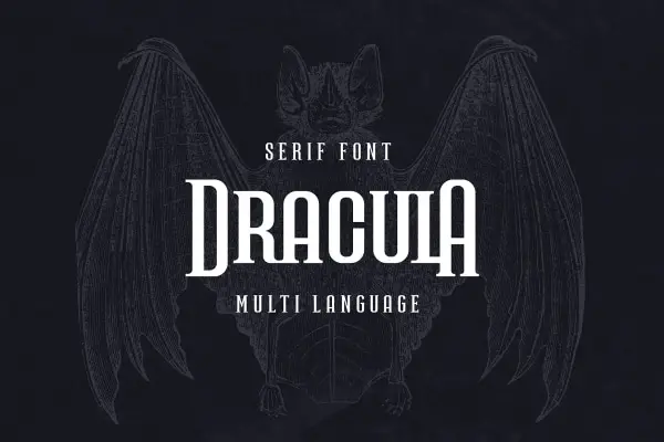 Creative Fonts inspired by Movies: Dracula