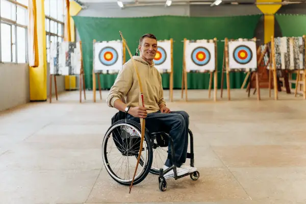 Free Olympic Design Assets For Your Collection: Paralympics Archer Training