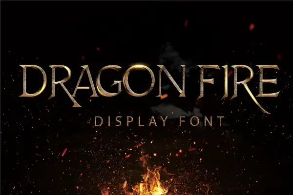 Creative Fonts inspired by Movies: Dragon Fire