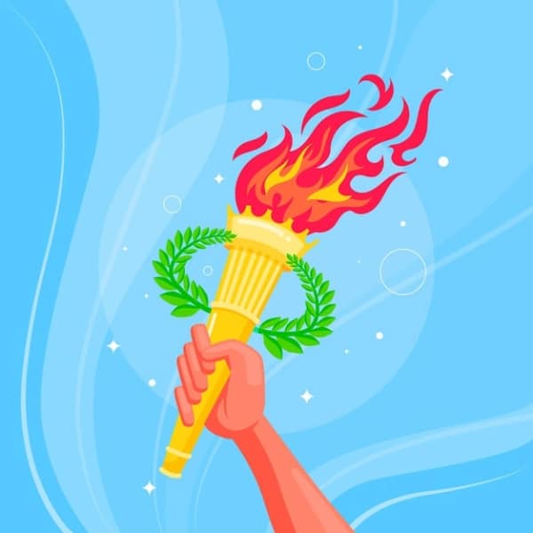 Free Olympic Design Assets For Your Collection: Olympic Torch Vector
