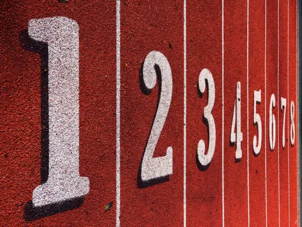 Free Olympic Design Assets For Your Collection: Numbered Track Photograph