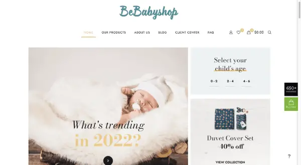 BeBabyShop Image - 5 New Web Design Trends for 2022 And BeTheme Is Ready