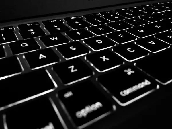 Stunning Free Black and White Stock Photos: Computer Keyboard Closeup