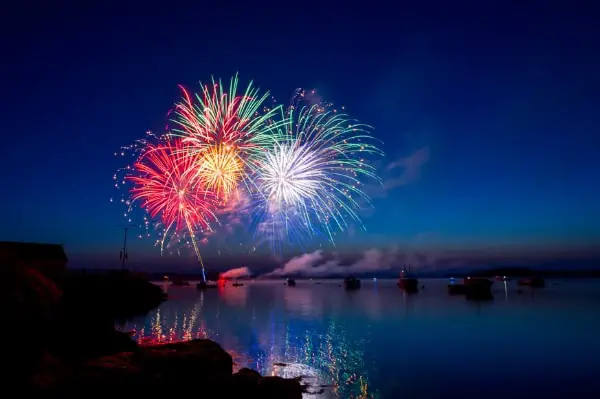 A fireworks display Background Image