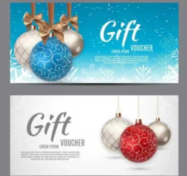 Best Free New Year Design Assets for Designers: Christmas and New Year Gift Voucher, Discount Coupon Template