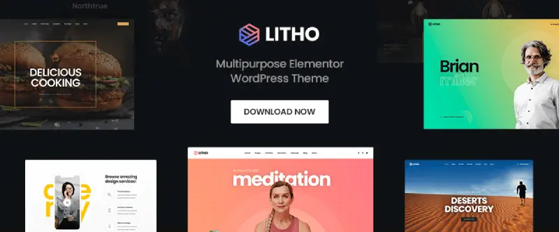 Image for Heading: 8. Litho – Multipurpose Elementor WordPress Theme