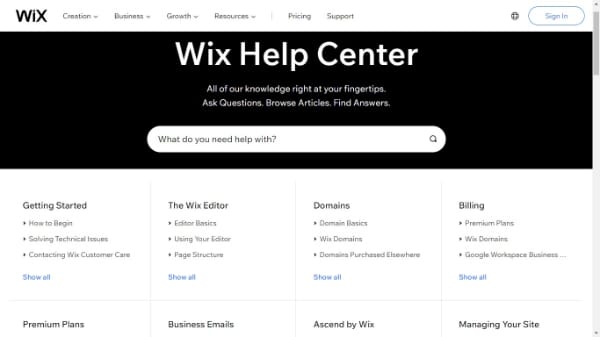 Wix Help Center