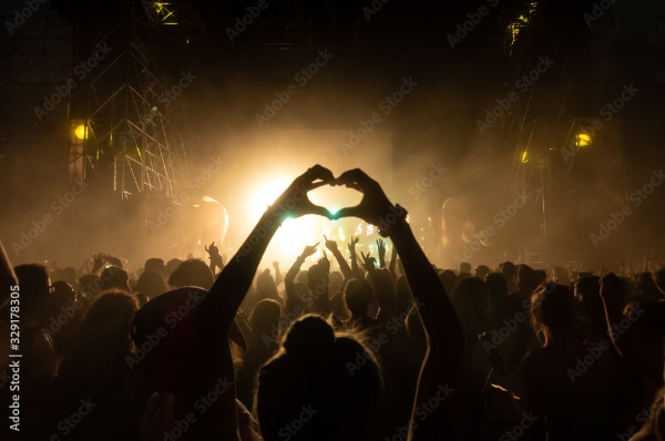 Music Design Asset: Concert Stock Image