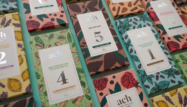 Ach Vegan Chocolate: Inspiring Chocolate Packaging Design Ideas