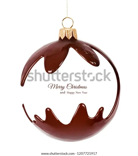 Christmas Melted Chocolate Ornament or Toy Design: Shutterstock 1207721917