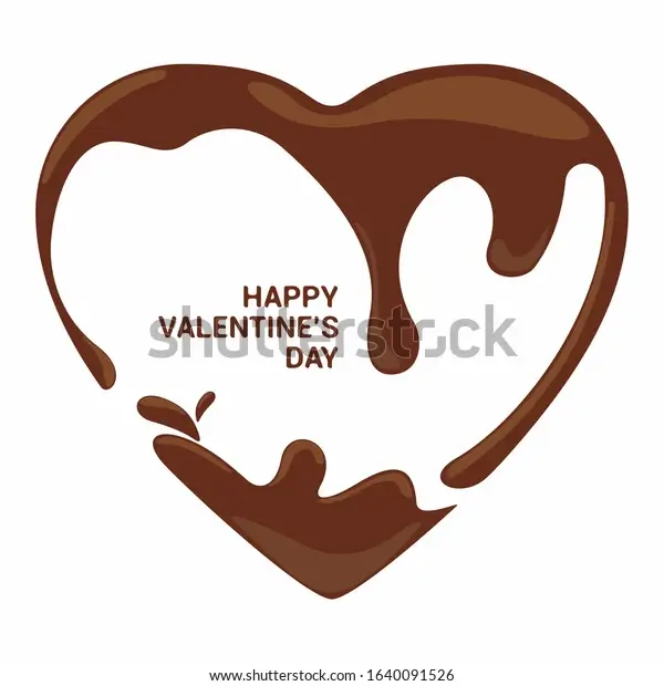 Valentines Day Melted Chocolate Package Design: Shutterstock 1640091526
