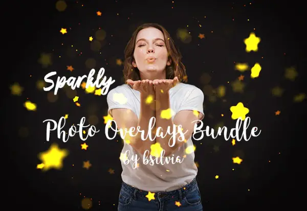 Overlays For Photoshop Bundles: Sparkly Photo Overlays Bundle