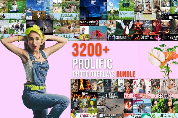 Overlays For Photoshop Bundles: Prolific Photo Overlays Bundle