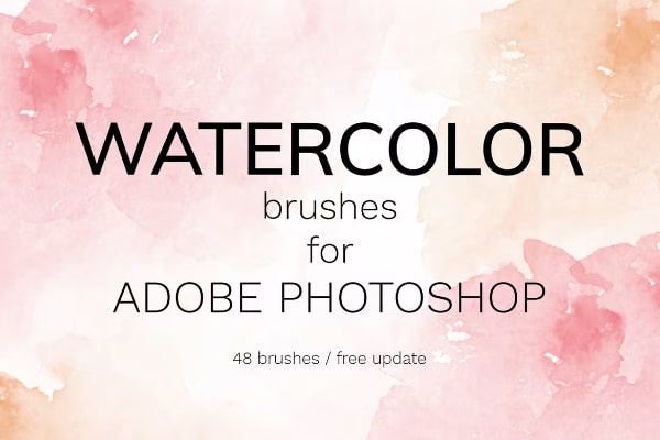 Watercolor Photoshop Brush Set