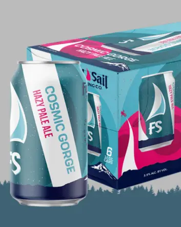 Full Sail Brewing Company logo and packaging design examples
