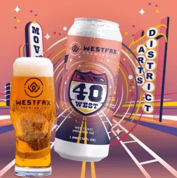 Westfax Brewing Co. logo and package design