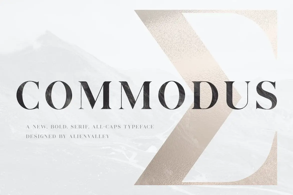Commodus - All Caps Serif