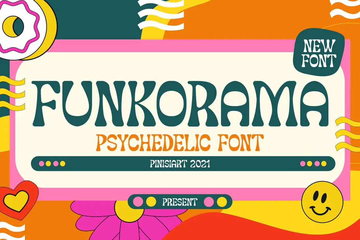 FUNKORAMA - psychedelic font