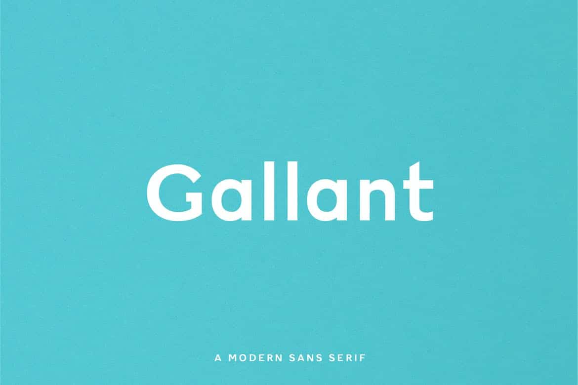 Gallant - A Geometric Typeface Plus Numbers