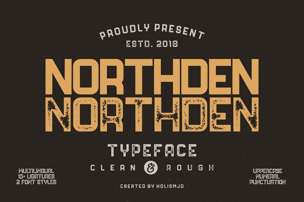 Northden classic font
