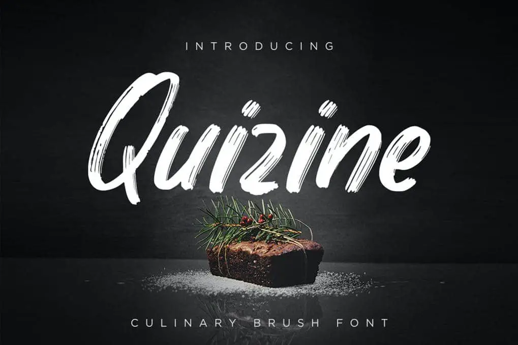 Quizine - Culinary Brush Font