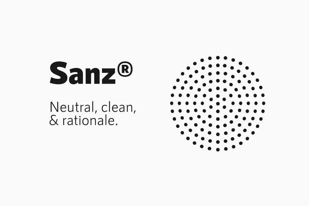 RNS Sanz - font for text and numerals