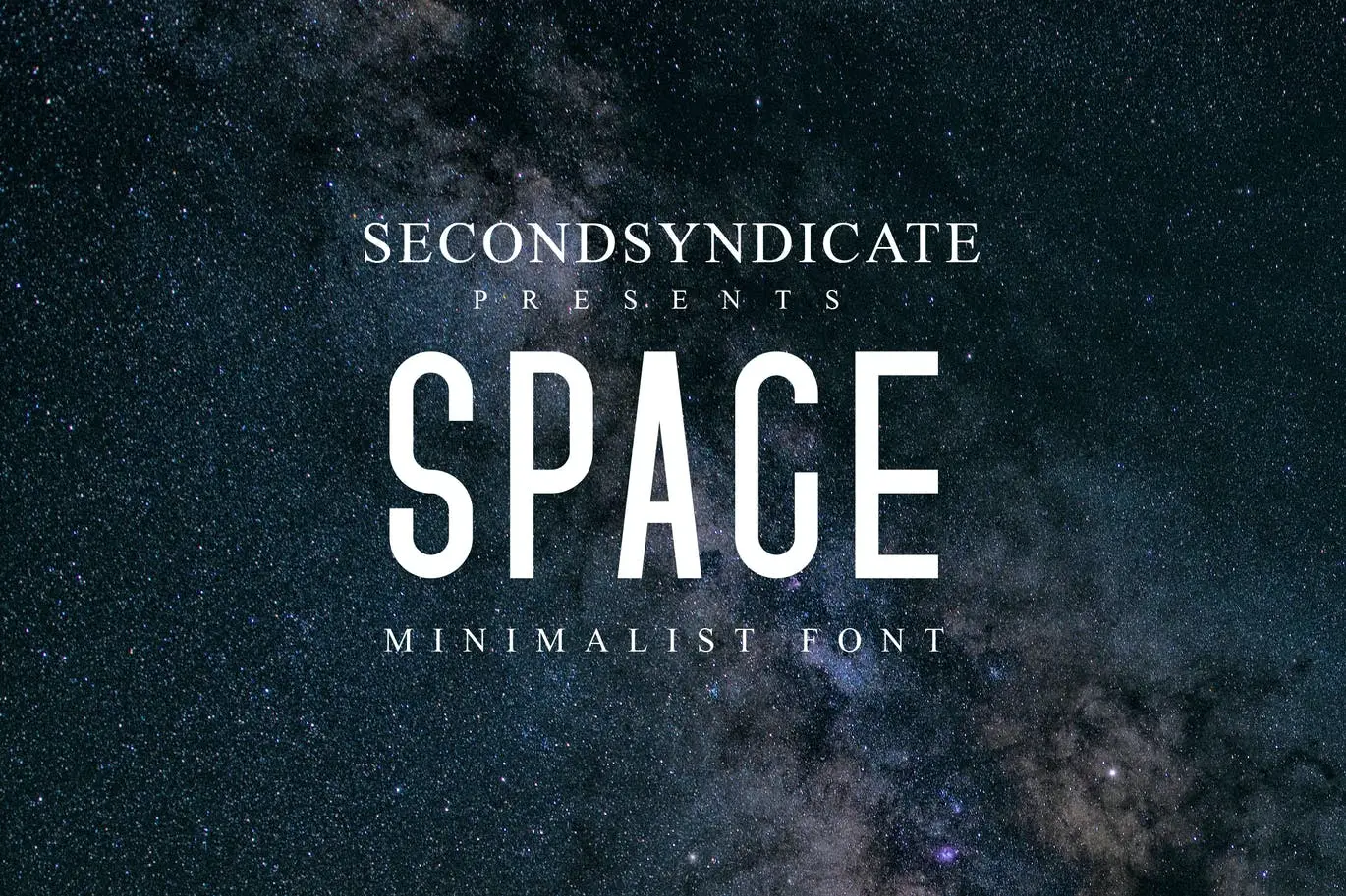 Space - Minimalist font