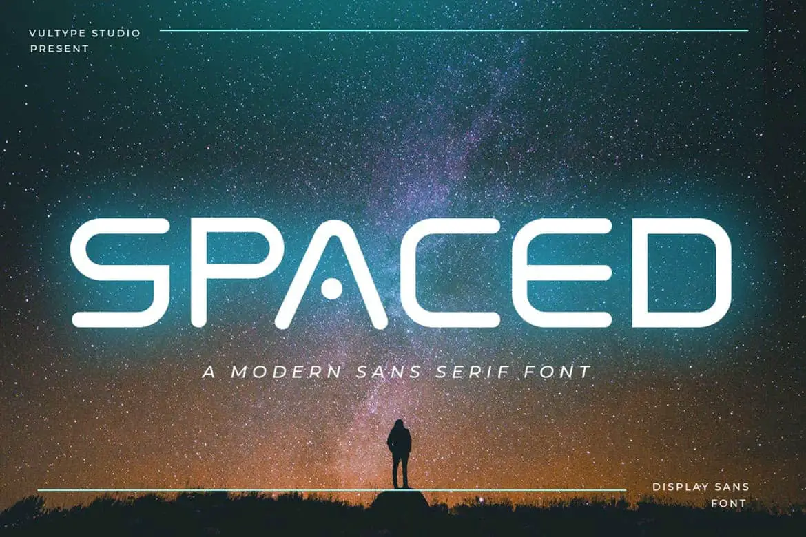 Envato Space Font: Spaced