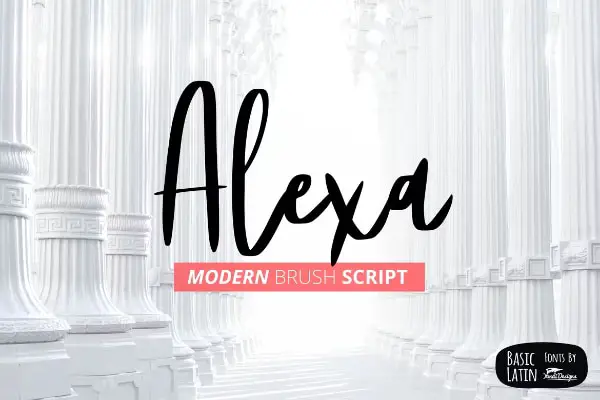 Alexa - Best Modern Brush Script Font