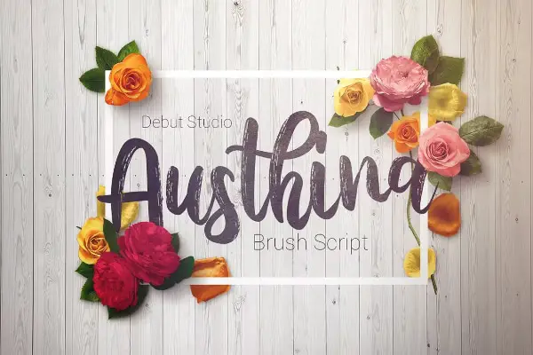 Austhina - Best Brush Script Font