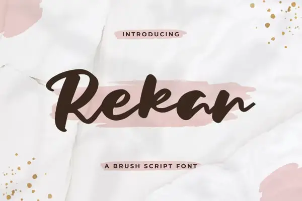 Rekan - Best Brush Script Font