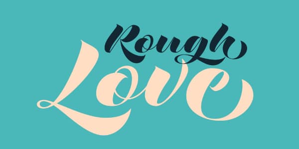 Rough Love - Best Brush Script Font