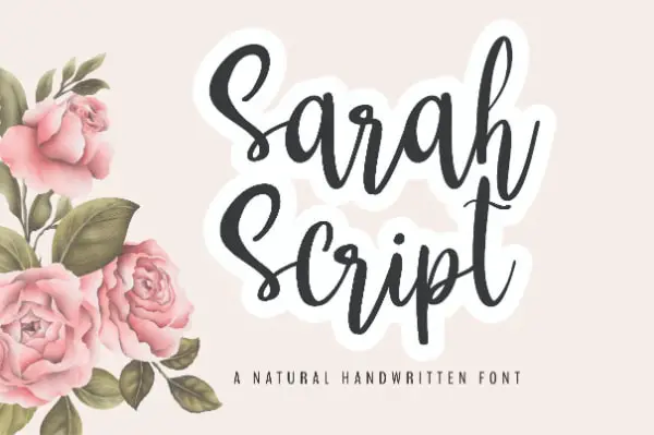 Sarah - Best Script Font