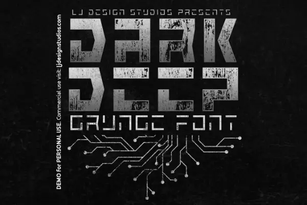 Dark Deep Grunge Font