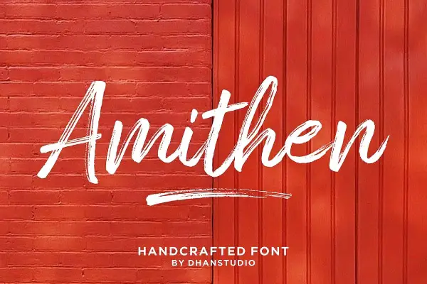 Amithen - Best Brush Script Font