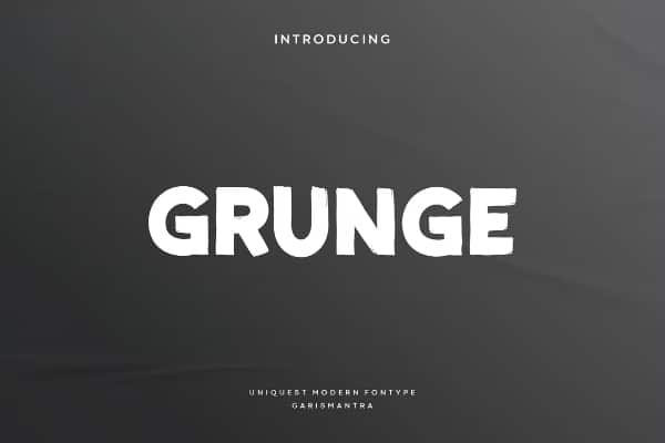 Free Grunge Fonts To Enhance Design Projects:  Grunge Decorative Font