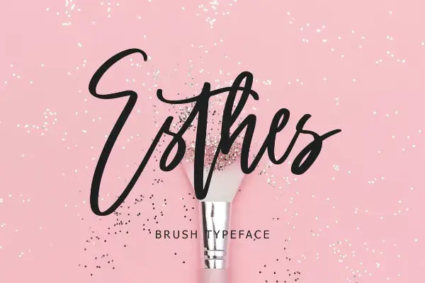 Esthes - Best Brush Script Typeface