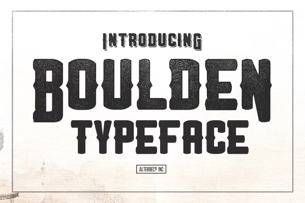 Boulden Typeface