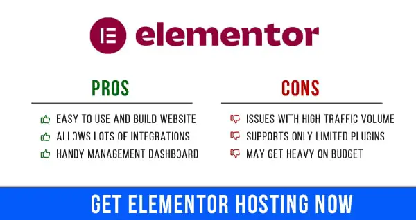 Elementor Pros & Cons Infographic