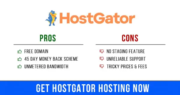 HostGator Pros & Cons Infographic