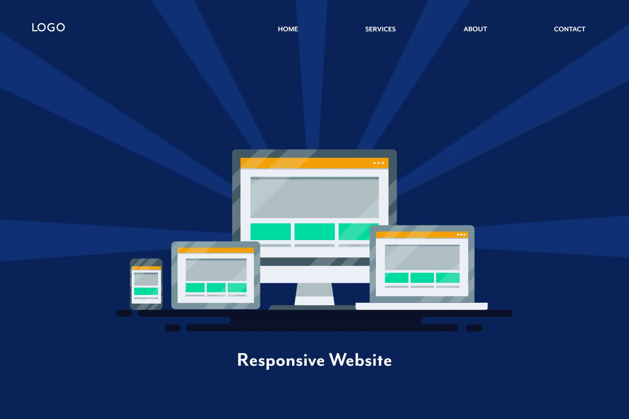 responsive website elements