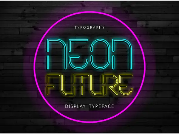 Movie Fonts: Neon Future Font