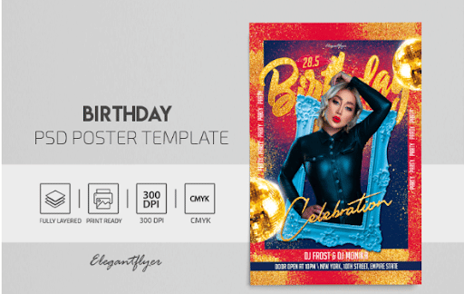 Birthday PSD Poster Template