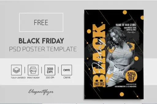 Black Friday PSD Poster Template