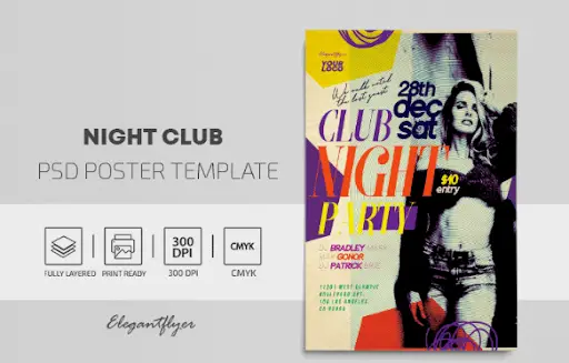 Night Club - PSD Poster Template