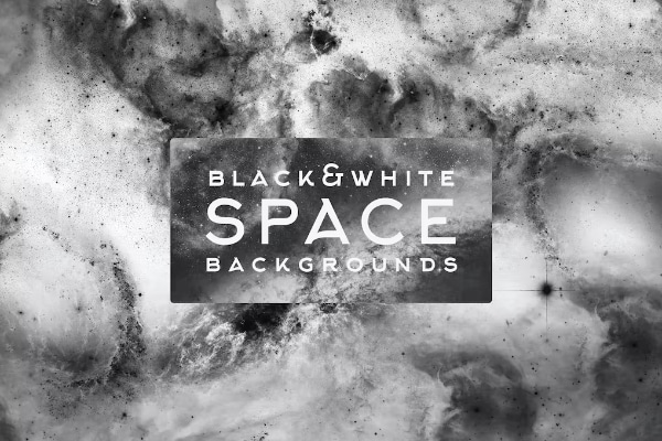 Black & White Space Backgrounds