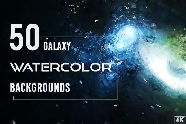 Watercolor Galaxy Backgrounds