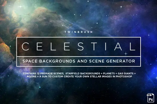 Celestial Space Backgrounds Pack