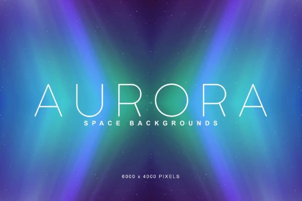 Aurora Space Backgrounds