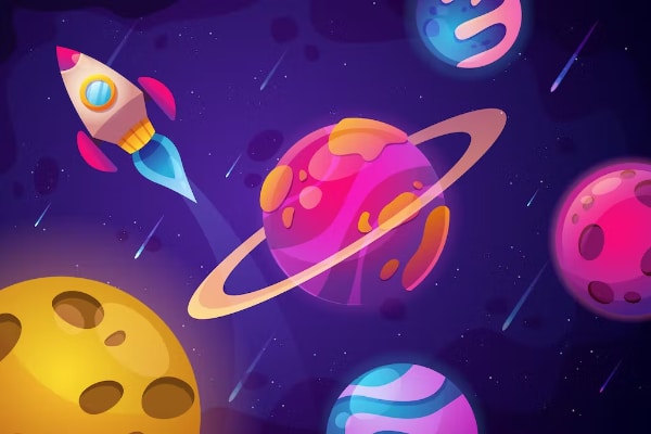 Colorful Space Background
